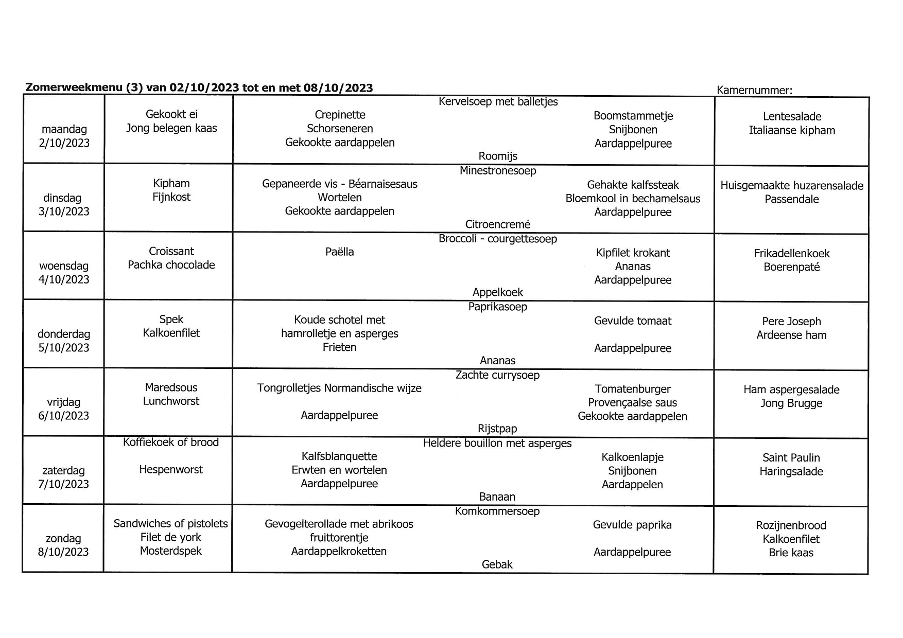 zomerweekmenu 3 2102023 tot 8102023